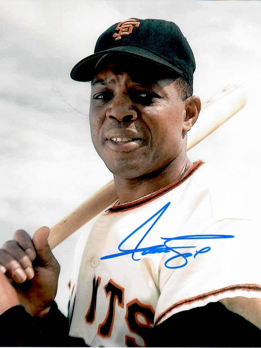 Willie Mays Vintage Signed 8X10 Photo Of The MLB Baseball Legend